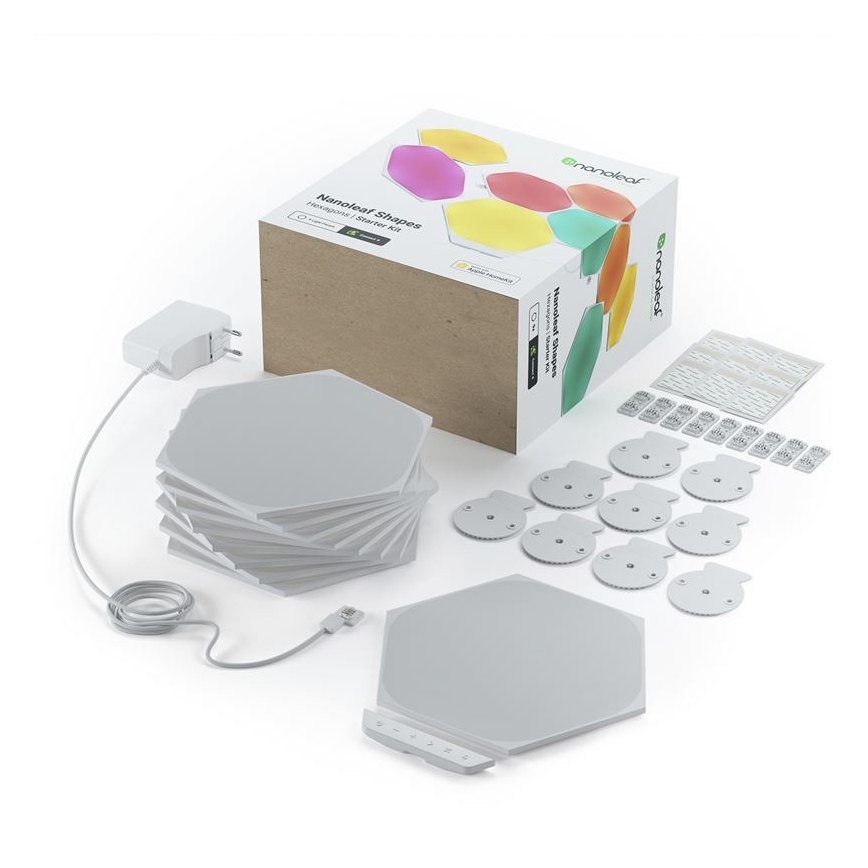 Nanoleaf - SÆT 9x LED RGB Panel dæmpbart SHAPES HEXAGON LED/2W/230V 1200-6500K Wi-Fi