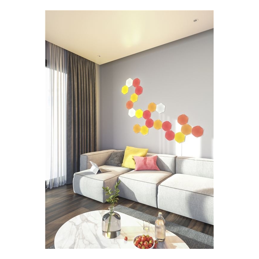 Nanoleaf - SÆT 15x LED RGB Panel dæmpbart LED/2W/230V 1200-6500K Wi-Fi