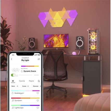 Nanoleaf - 9x LED panel dæmpbar RGB TRIANGLES LED/1,5W/230V Wi-Fi