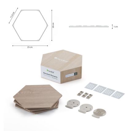 Nanoleaf - SÆT 3x LED panel dæmpbart HEXAGONS LED/2W/230V Wi-Fi