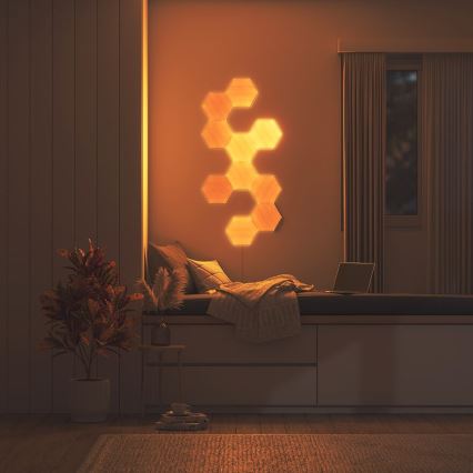 Nanoleaf - SÆT 3x LED panel dæmpbart HEXAGONS LED/2W/230V Wi-Fi