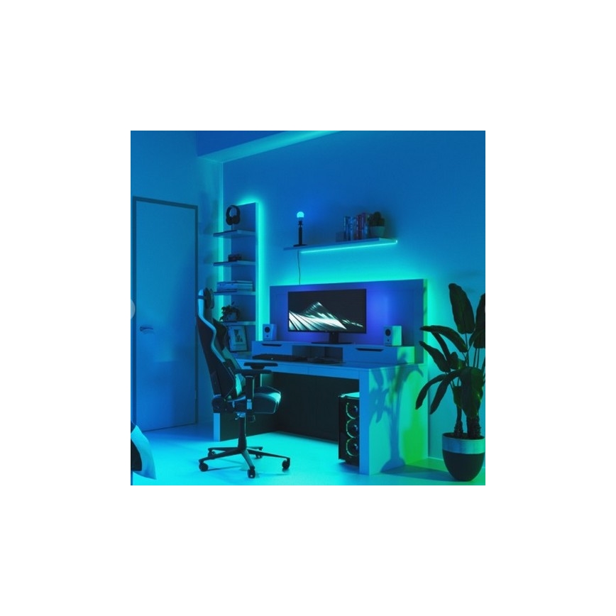 Nanoleaf - LED-strip m. RGB-farver forlængelsesdel dæmpbar 1 m LED/23W/230V