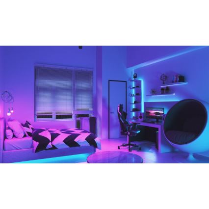 Nanoleaf - LED-strip m. RGB-farver forlængelsesdel dæmpbar 1 m LED/23W/230V