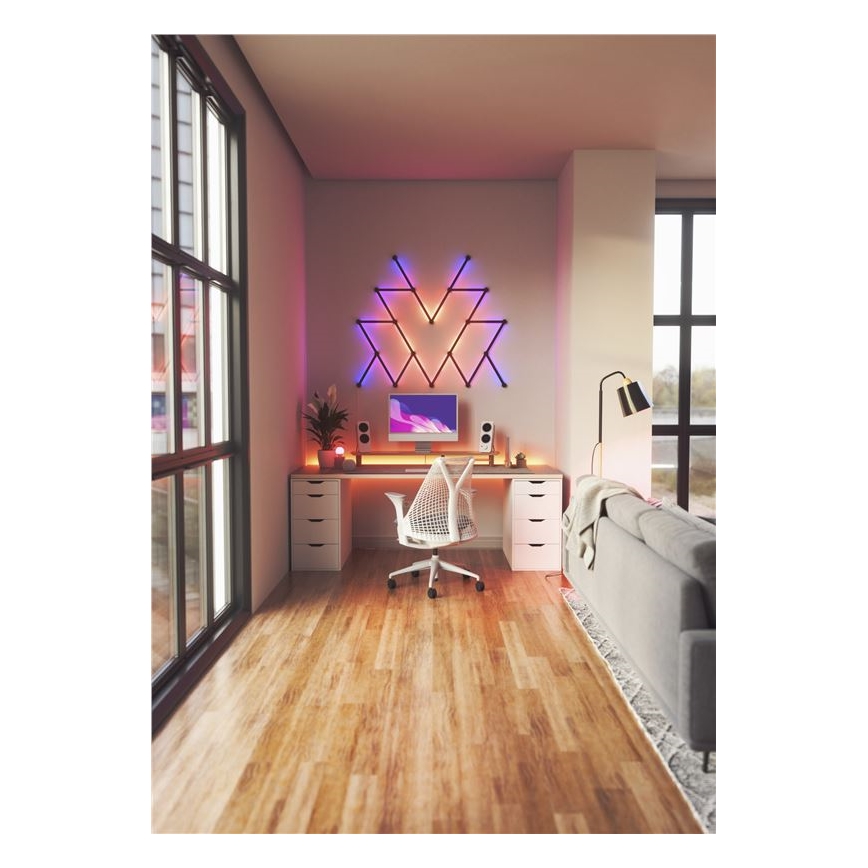 Nanoleaf - Sæt of skinne covers LINES 9 stk. sort mat