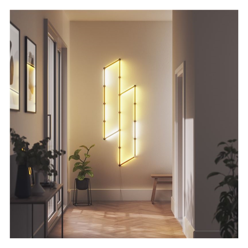 Nanoleaf - Sæt of skinne covers LINES 9 stk. sort mat