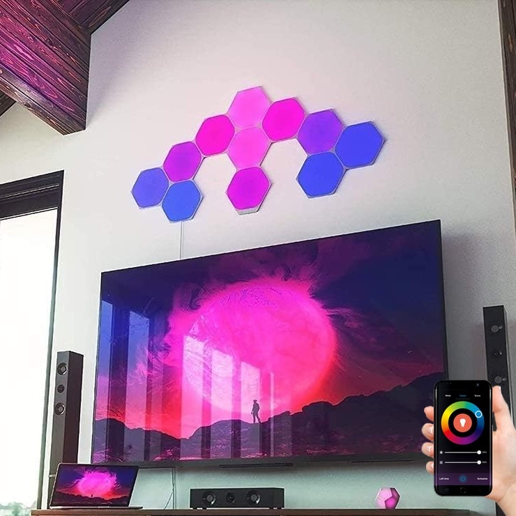 Nanoleaf - SÆT 15x LED RGB Panel dæmpbart LED/2W/230V 1200-6500K Wi-Fi