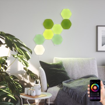Nanoleaf - SÆT 9x LED RGB Panel dæmpbart SHAPES HEXAGON LED/2W/230V 1200-6500K Wi-Fi