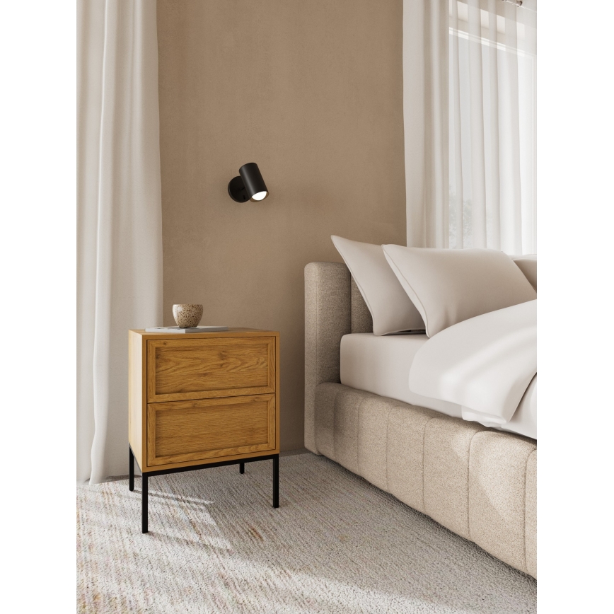 Natbord ALIN 46 x 40 cm, lysebrun