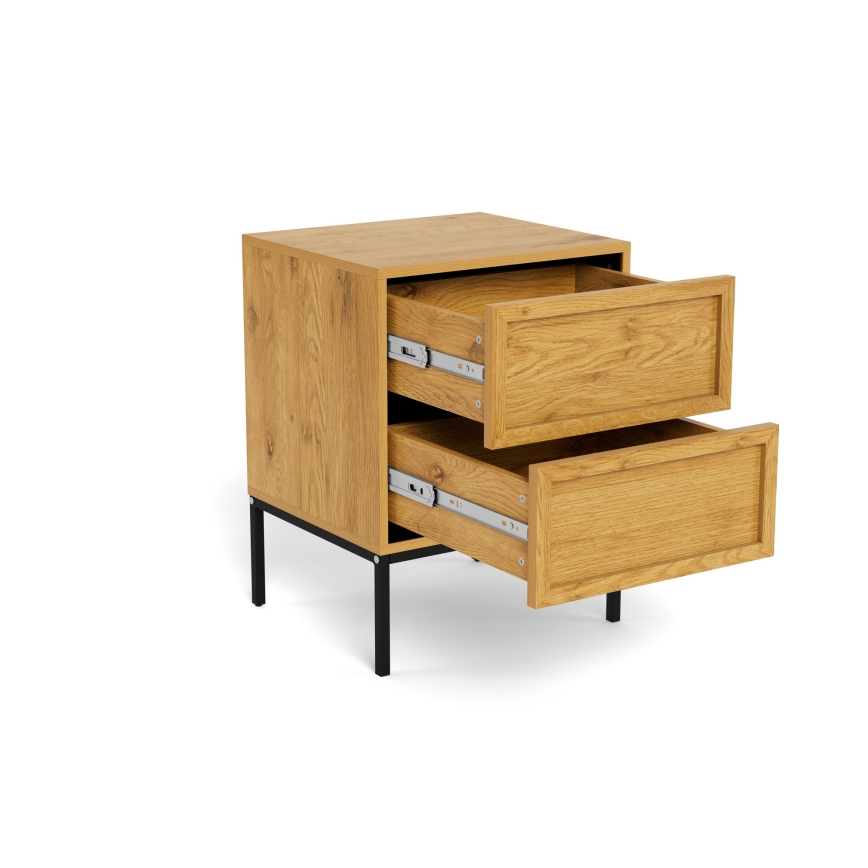 Natbord ALIN 46 x 40 cm, lysebrun