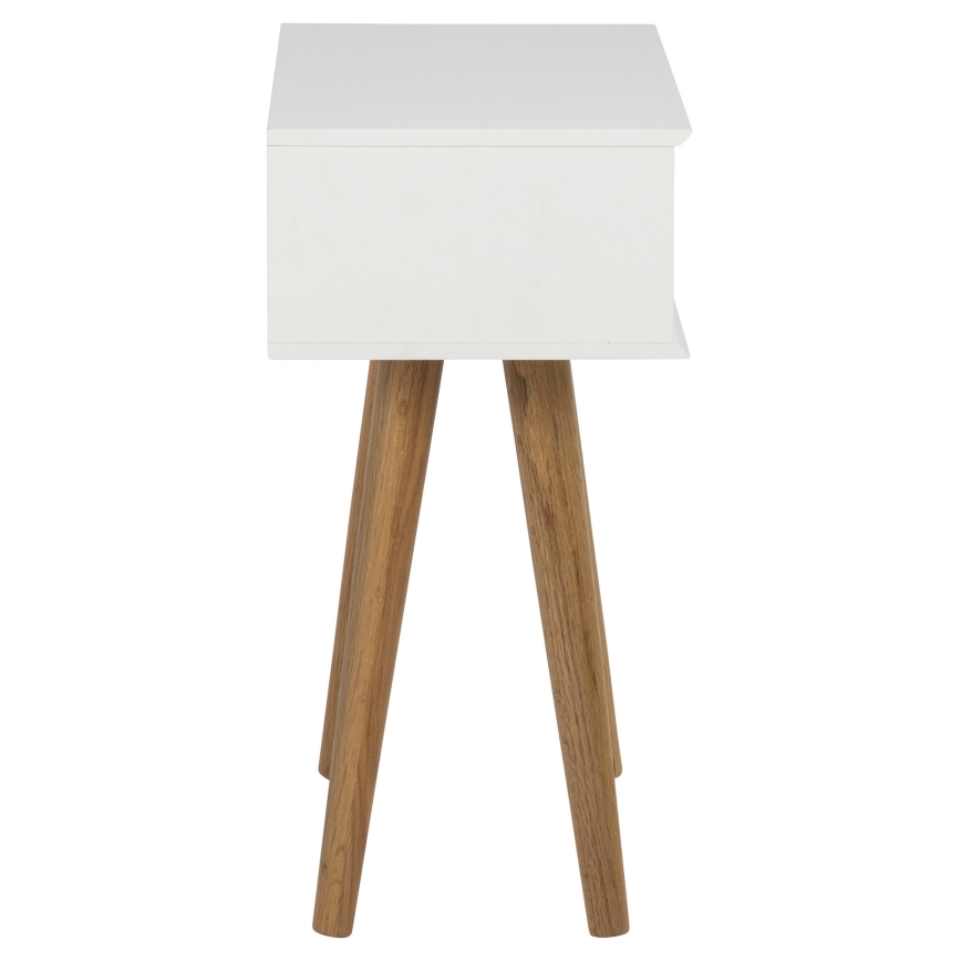 Natbord CARLY eg/hvid
