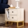 Natbord GLIMMER 50x45,2 cm beige/guldfarvet