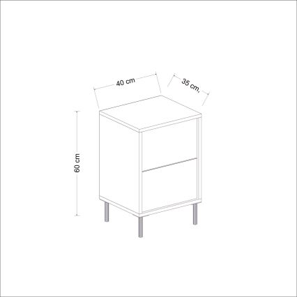 Natbord IMAJ 60x40 cm antracit