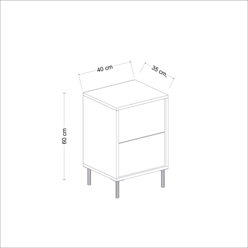 Natbord IMAJ 60x40 cm antracit