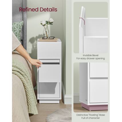 Natbord KELO 25x30 cm hvid