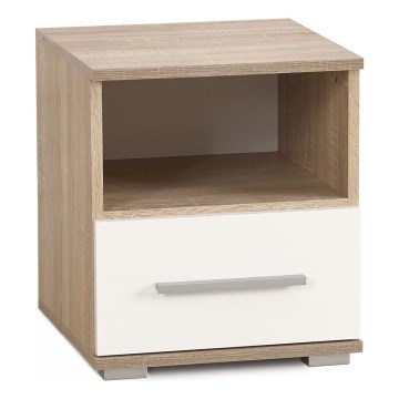 Natbord LIMA 44x40 cm eg sonoma/hvid