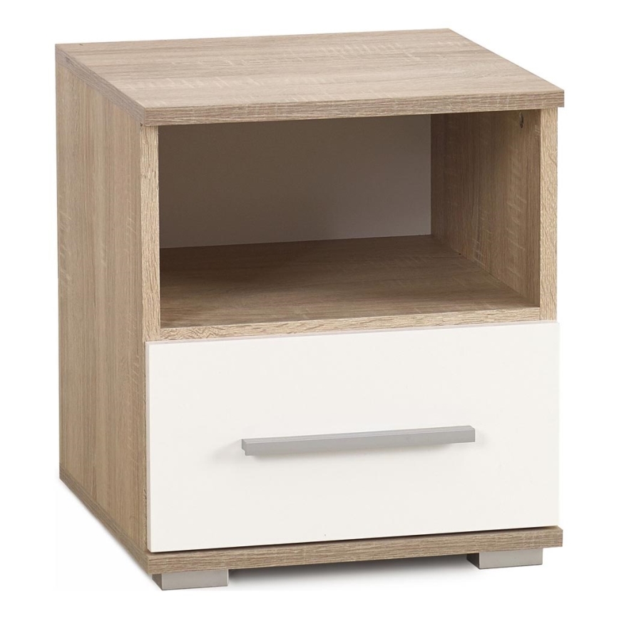 Natbord LIMA 44x40 cm eg sonoma/hvid
