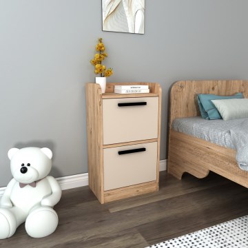 Natbord LUSES 79,4x45 cm fyrretræ atlantic/beige