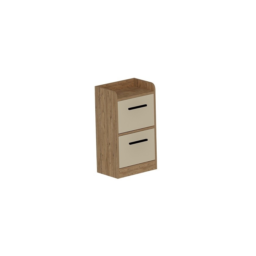 Natbord LUSES 79,4x45 cm fyrretræ atlantic/beige