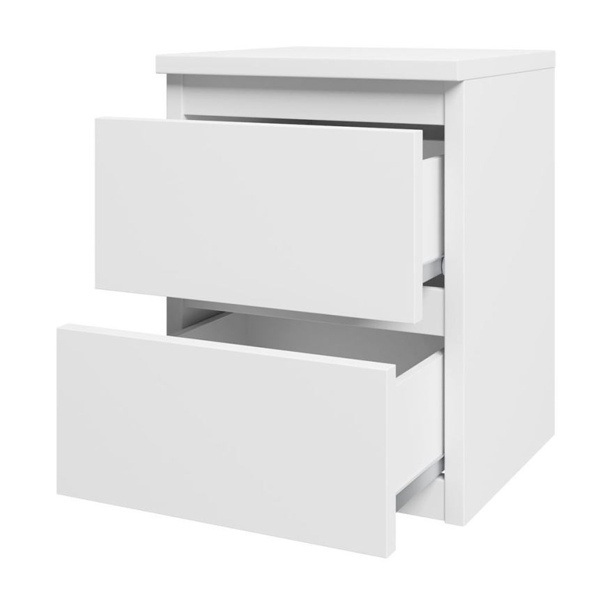 Natbord MALWA 40x40 cm mat hvid
