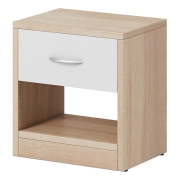 Natbord NED sonoma-eg/hvid