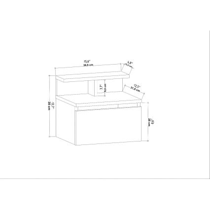 Natbord NOVEN i antracit
