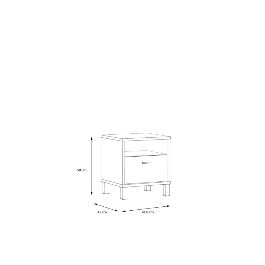 Natbord OREN brun/sort