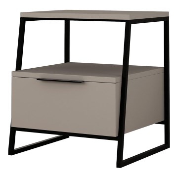 Natbord ORI sort/taupe