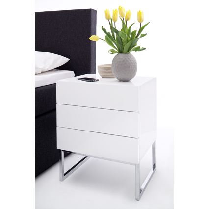 Natbord ROCKY XL hvid