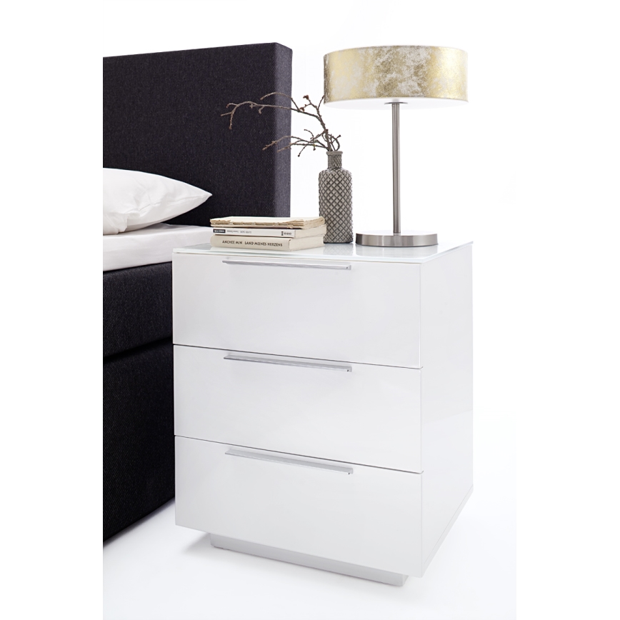 Natbord ROCKY XXL, hvid