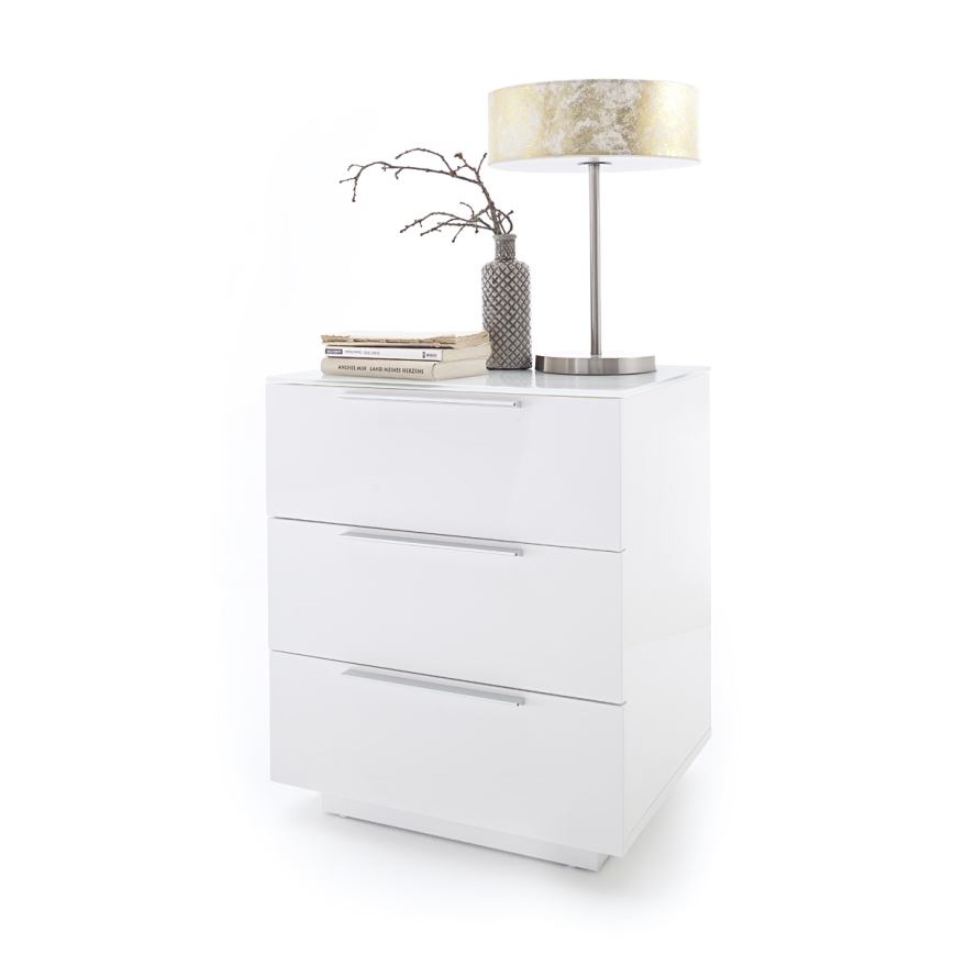 Natbord ROCKY XXL, hvid