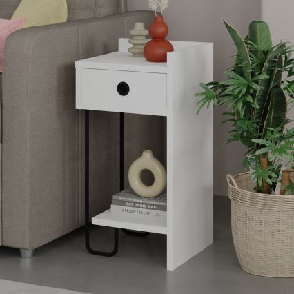 Natbord SONY hvid