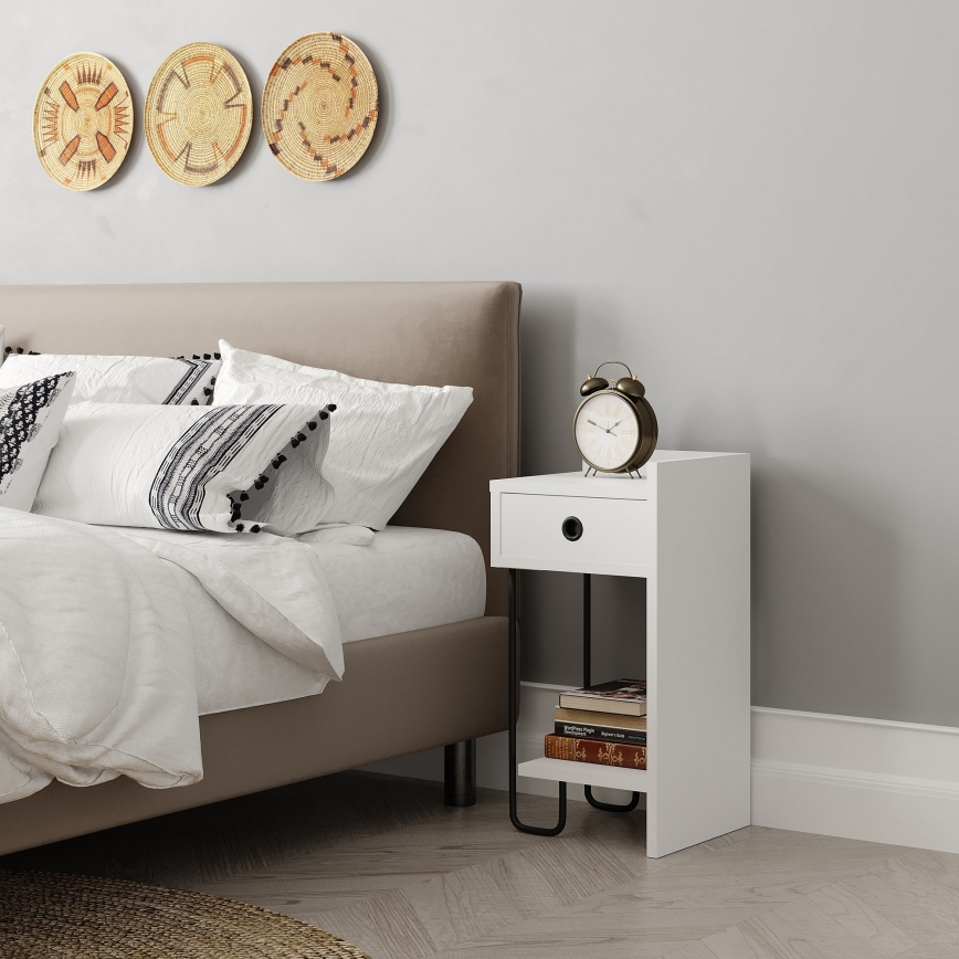Natbord SONY hvid