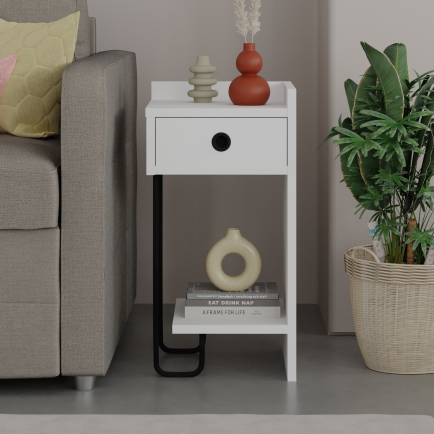 Natbord SONY hvid