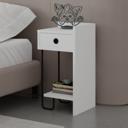 Natbord SONY hvid