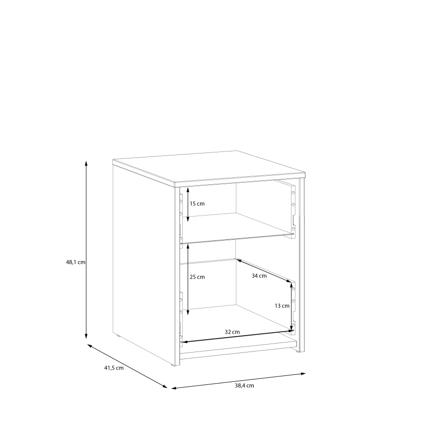 Natbord URO artisan-eg/hvid