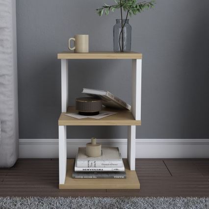 Natbord ZUNA eg/hvid