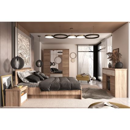 Natskab ENTO 45x46,5 cm sonoma eg/hvid