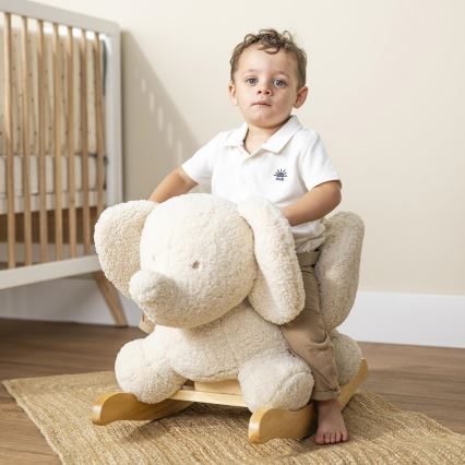Nattou - Gyngehest TEDDY elefant beige