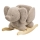 Nattou - Gyngehest TEDDY elefant brun