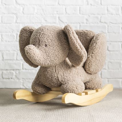 Nattou - Gyngehest TEDDY elefant brun