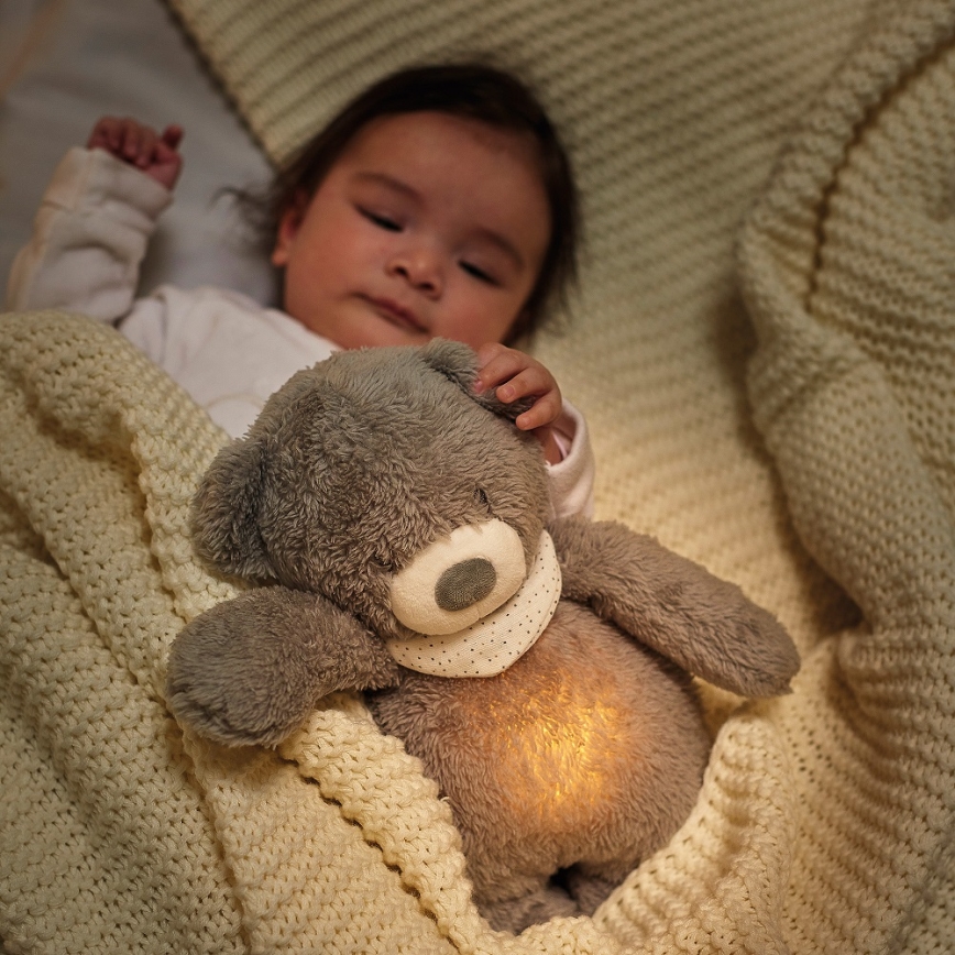 Nattou - Krammedyr med melodi og lys SLEEPY BEAR 04.01.2001 brun