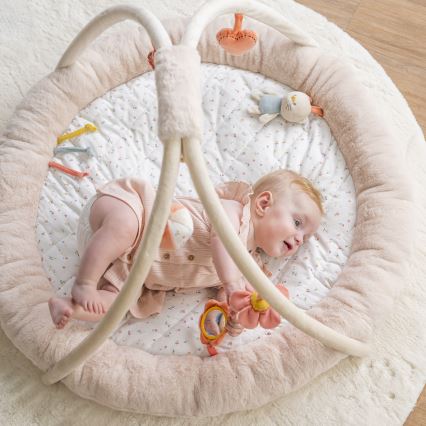 Nattou - Legetæppe med trapez MILA, ZOE & LANA beige