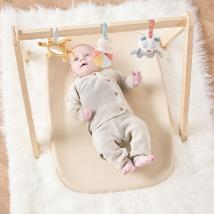 Nattou - Puslemåtte SOFTY 50x70 cm beige
