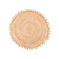 Naturligt rundt tæppe JUTA 100 cm beige