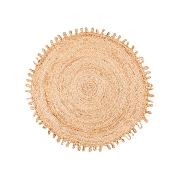 Naturligt rundt tæppe JUTA 100 cm beige