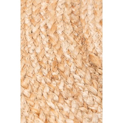 Naturligt rundt tæppe JUTA 100 cm beige