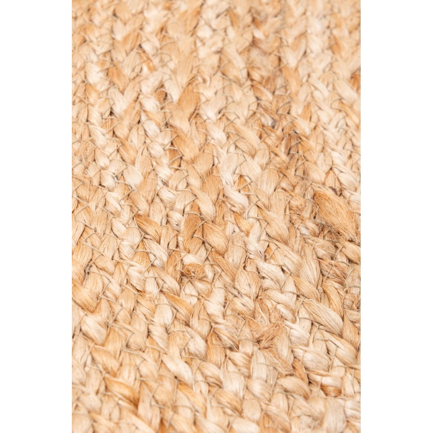 Naturligt rundt tæppe JUTA 100 cm beige