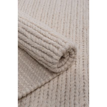 Naturligt tæppe FIR WOOL 120x170 cm 2600 g/m2 cremefarvet