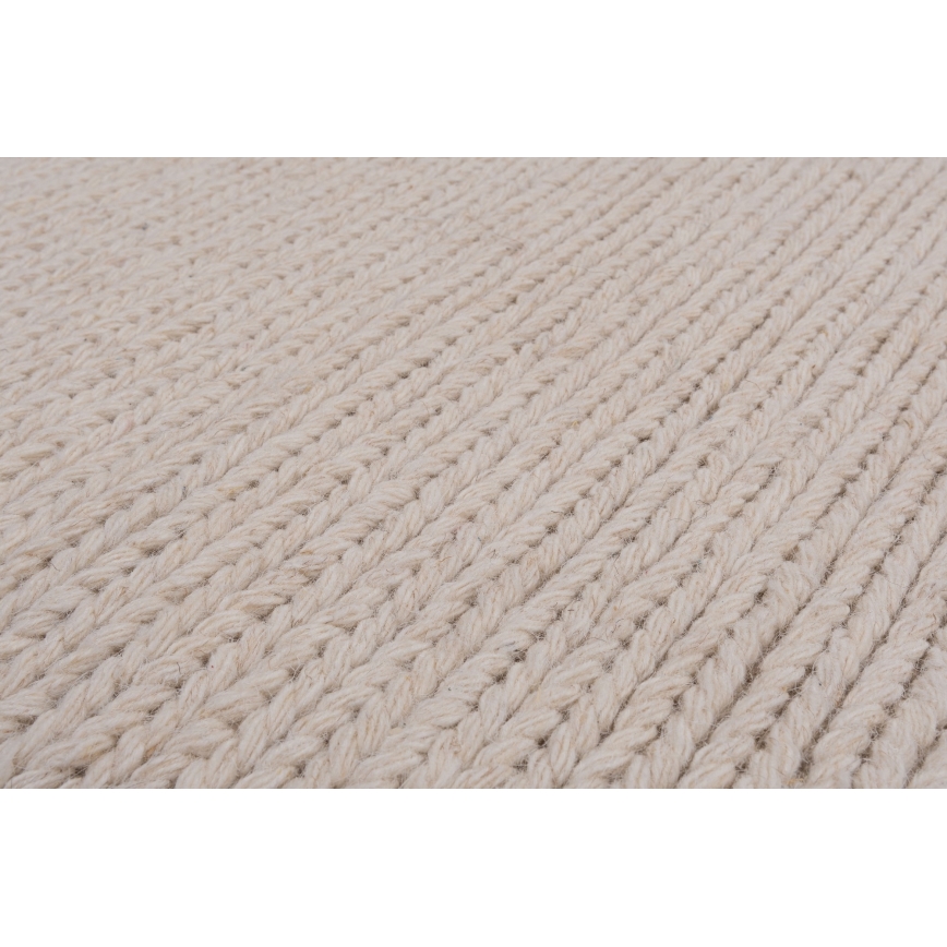 Naturligt tæppe FIR WOOL 160 x 230 cm 2600 g/m² cremefarvet