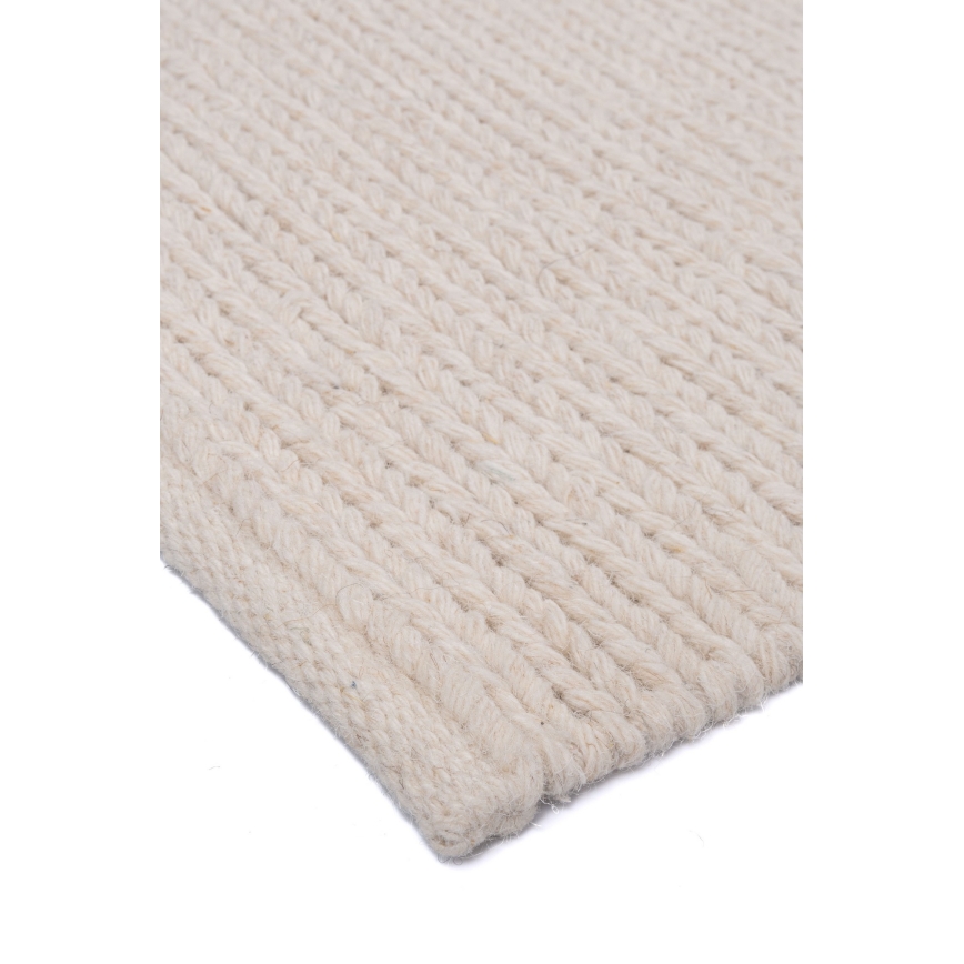 Naturligt tæppe FIR WOOL 160 x 230 cm 2600 g/m² cremefarvet